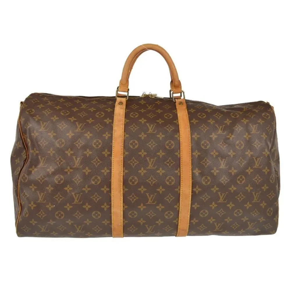 Louis Vuitton Monogram Brown Tan Duffel Bag